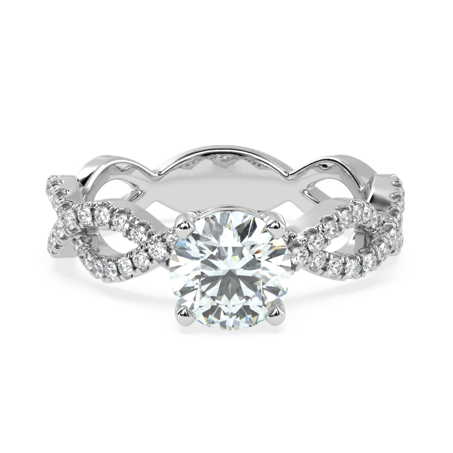 Buy 1.00Ct H VS1 Natural Diamond Ring | SolitaireKart
